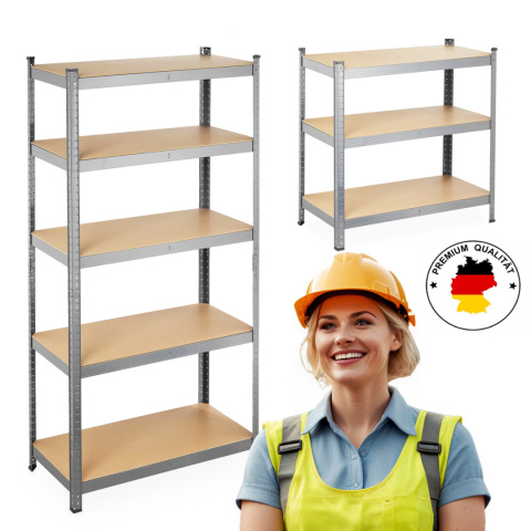 REGAŁ MAGAZYNOWY DO GARAŻU DOMU STAL MDF 180x90x40cm 875KG StandHeiz