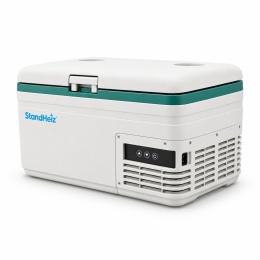 LODÓWKA PRZENOŚNA 15L MINI DO KAMPERA TURYSTYCZNA ZAMRAŻARKA 12V 24V 230V