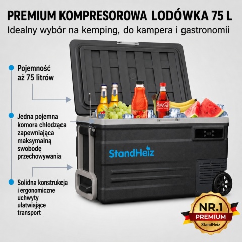 LODÓWKA TURYSTYCZNA KOMPRESOROWA 75L STANDHEIZ