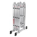 DRABINA PRZEGUBOWA 4x3 ALUMINIOWA SKŁADANA 150KG PODEST 12 STOPNI STANDHEIZ