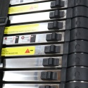 DRABINA TELESKOPOWA PRZYSTAWNA 5,1M STALOWA ROZKŁADANA ROZSUWANA 13 STOPNI