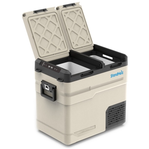 LODÓWKA PRZENOŚNA 55L KOMPRESOROWA ZAMRAŻARKA 12V 24V 230V 60W DO KAMPERA