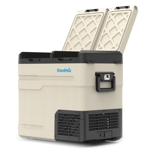 LODÓWKA PRZENOŚNA 55L KOMPRESOROWA ZAMRAŻARKA 12V 24V 230V 60W DO KAMPERA