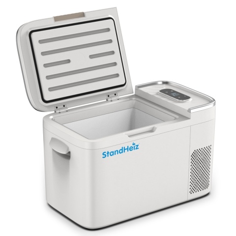 LODÓWKA SAMOCHODOWA 25L PRZENOŚNA KOMPRESOROWA PODRÓŻNA 12V 24V 230V 60W