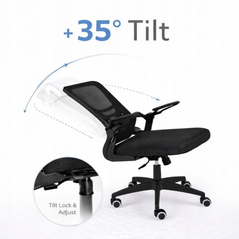 KRZESŁO BIUROWE OBROTOWE REGULOWANE MŁODZIEŻOWE FOTEL BIUROWY DO BIURKA