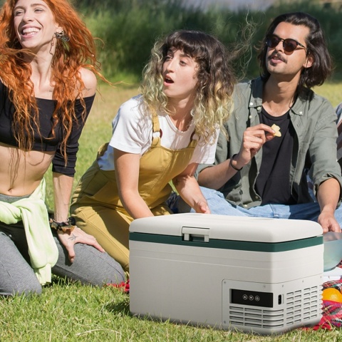 LODÓWKA PRZENOŚNA 15L MINI DO KAMPERA TURYSTYCZNA ZAMRAŻARKA 12V 24V 230V