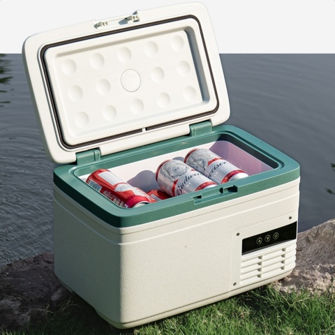 LODÓWKA PRZENOŚNA 15L MINI DO KAMPERA TURYSTYCZNA ZAMRAŻARKA 12V 24V 230V