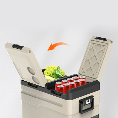 LODÓWKA PRZENOŚNA 55L KOMPRESOROWA ZAMRAŻARKA 12V 24V 230V 60W DO KAMPERA