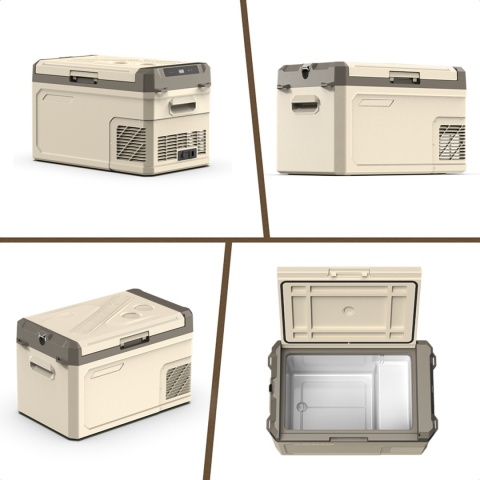 LODÓWKA TURYSTYCZNA 40L ZAMRAŻARKA PRZENOŚNA DO KAMPERA 12V 24V 230V 60W